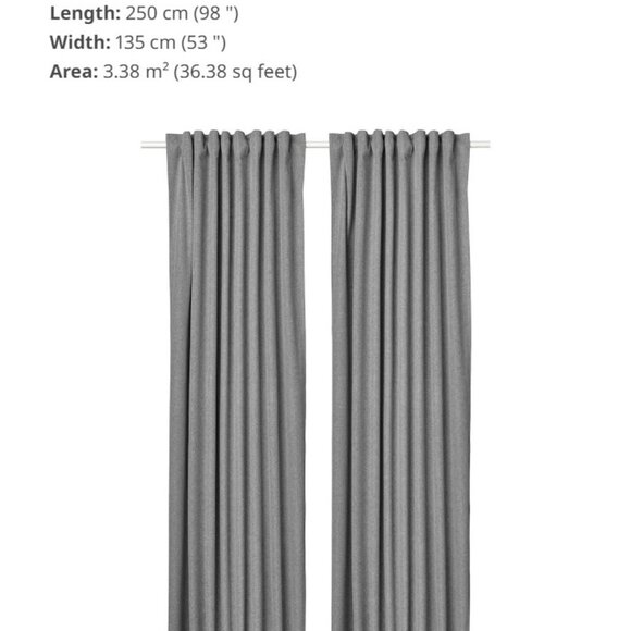 IKEA - DAGOGA Curtains - 1 Pair - Picture 2 of 14